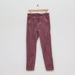 FEMME FATALE high waist pants • purple burgundy • M